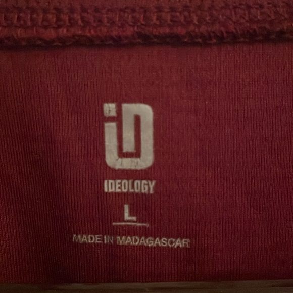 Maroon Long Sleeve Athletic Shirt, 100% Polyester - Picture 5 of 5